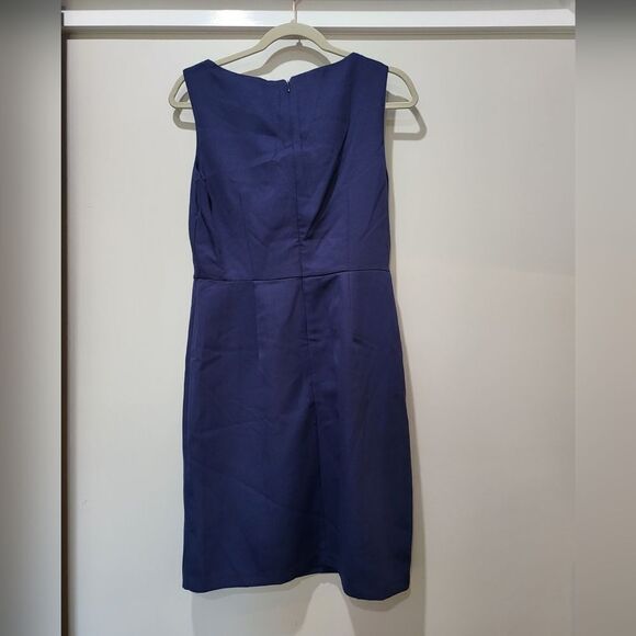 Sam Edelman DRAPE NECK MINI DRESS Size 6 NWT blue - Picture 5 of 6